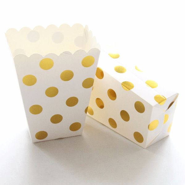 6pcs/lot gold silver dots paper popcorn boxes candy sanck christmas gift striped box for baby shower wedding party decoration
6pcs/lot gold silver dots paper popcorn boxes candy sanck christmas gift striped box for baby shower wedding party decoration