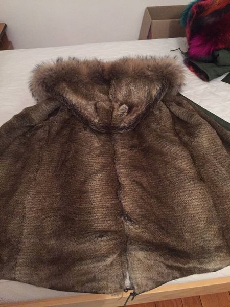biggest size 4xl 3xl men fur parka brown raccoon fur trim meifeng brand brown rabbit fur lining army green canvas long parka, Black
biggest size 4xl 3xl men fur parka brown raccoon fur trim meifeng brand brown rabbit fur lining army green canvas long parka, Black