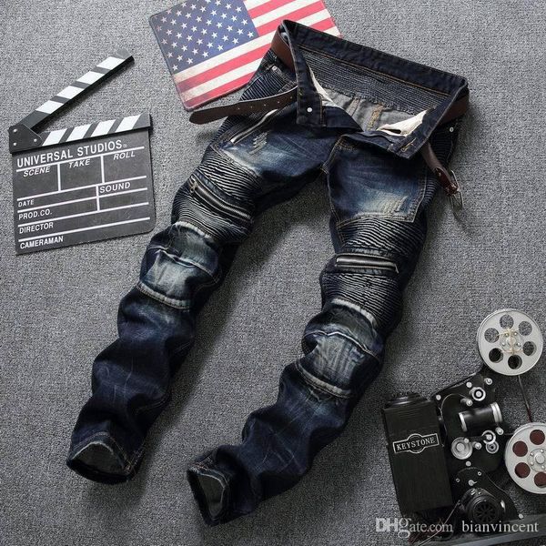fit leather summer designer straight stretch pleated mens jeans clothing hop slim quality styles hip fashion zipper pants high cau nqeh, Black
fit leather summer designer straight stretch pleated mens jeans clothing hop slim quality styles hip fashion zipper pants high cau nqeh, Black
