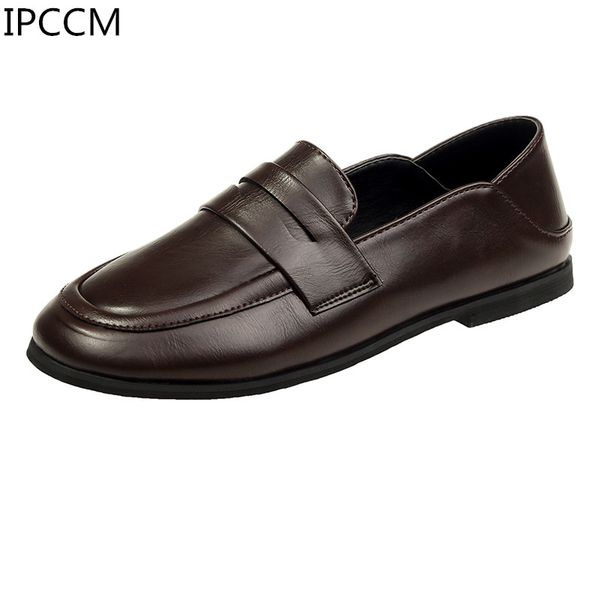spring and autumn 2019 british style wild flat single shoes solid color non-slip casual women's loafers set of fee, Black
spring and autumn 2019 british style wild flat single shoes solid color non-slip casual women's loafers set of fee, Black
