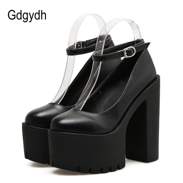 gdgydh spring autumn women pumps shoes woman platform thick high heel leather shoes female black rubber sole platform shoes
gdgydh spring autumn women pumps shoes woman platform thick high heel leather shoes female black rubber sole platform shoes