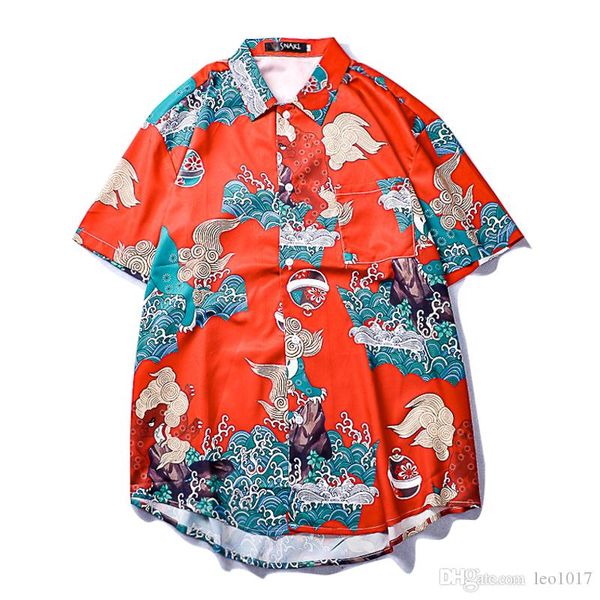 chinese traditional printed men's shirt short sleeve hip hop shirts men red shirt for men
chinese traditional printed men's shirt short sleeve hip hop shirts men red shirt for men