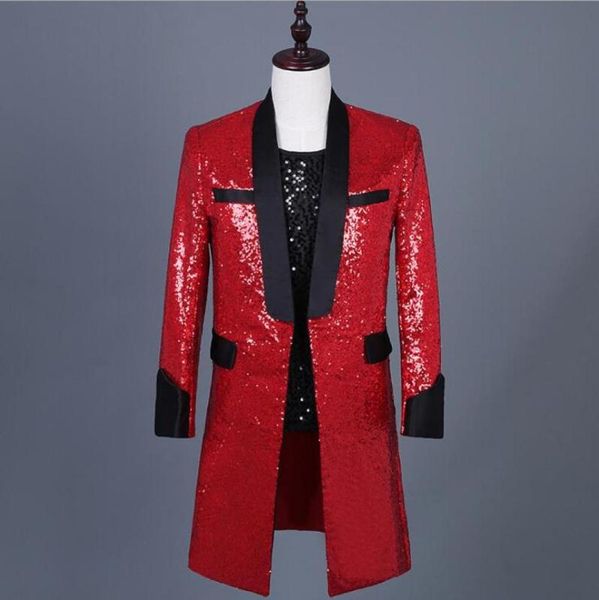 casual long sleeve coat men sequin long blazer suits mens stage costume ceremonial host casual suit, White;black
casual long sleeve coat men sequin long blazer suits mens stage costume ceremonial host casual suit, White;black