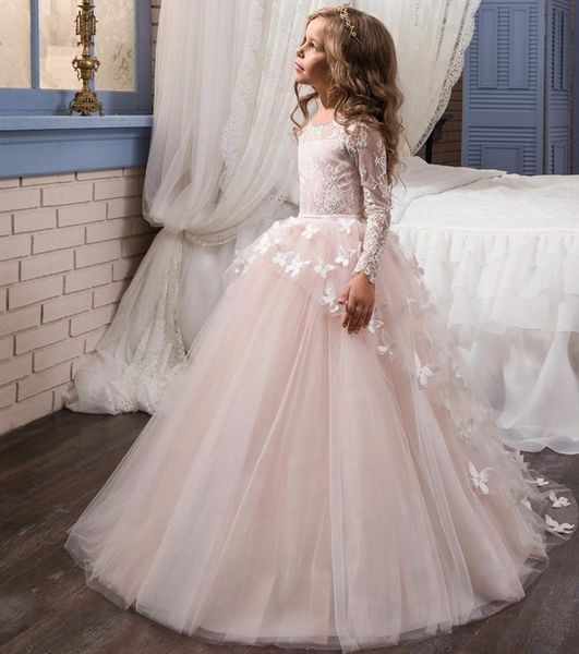 little gir pageant dresses jewel neck long sleeve lace ball gown kids tulle flower girls dress gown first communion dr, White;red
little gir pageant dresses jewel neck long sleeve lace ball gown kids tulle flower girls dress gown first communion dr, White;red
