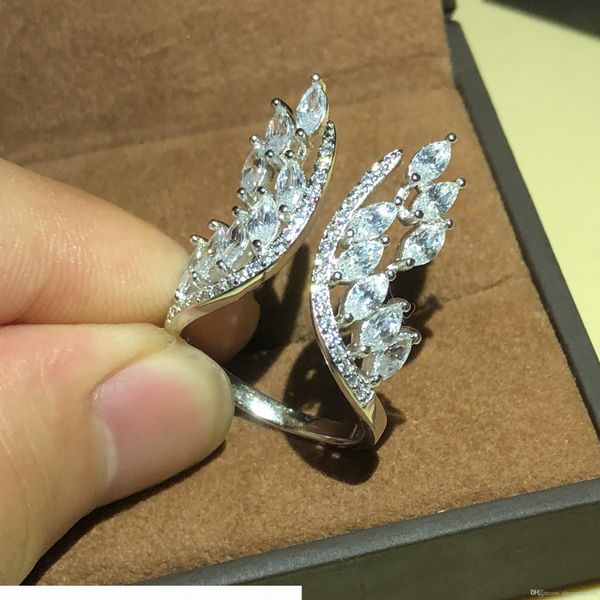 pop high uspecial 2018 unique shaped wing 925 sterling silver adjustable ring for women marquise cut crystal rings jewellry anillos anel, Slivery;golden
pop high uspecial 2018 unique shaped wing 925 sterling silver adjustable ring for women marquise cut crystal rings jewellry anillos anel, Slivery;golden