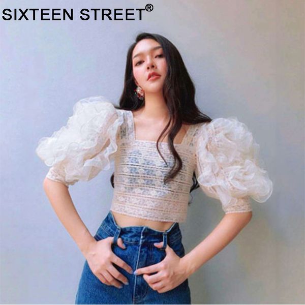 2019 summer fashion slash neck women puff short sleeve lady ruffle short new top, White
2019 summer fashion slash neck women puff short sleeve lady ruffle short new top, White