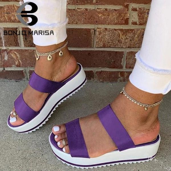 bonjomarisa concise ladies summer slip-on platform comfy med wedges slippers women 2020 summer beach leisure shoes woman, Black
bonjomarisa concise ladies summer slip-on platform comfy med wedges slippers women 2020 summer beach leisure shoes woman, Black