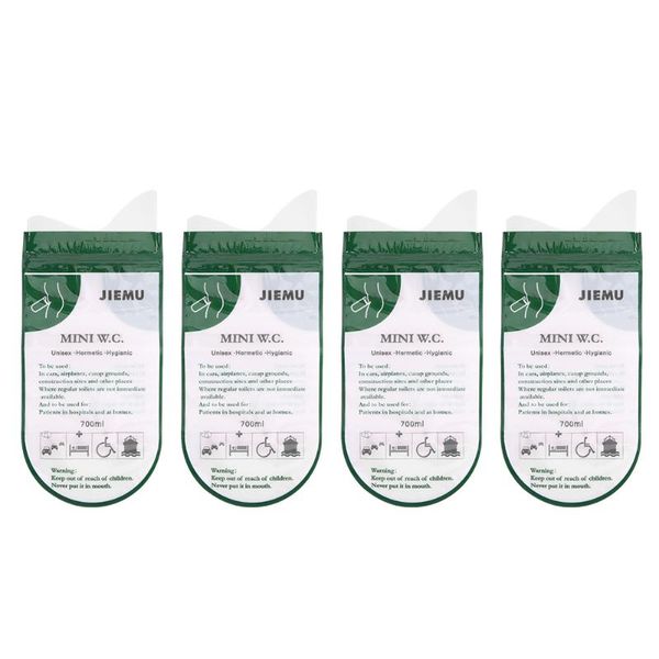 4pcs 700ml emergency portable car urine bags vomit bags disposable mini mobile toilets for men women green
4pcs 700ml emergency portable car urine bags vomit bags disposable mini mobile toilets for men women green
