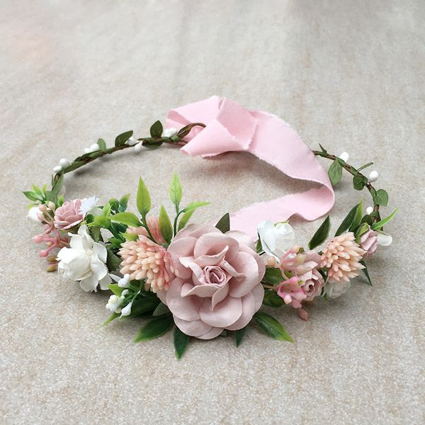 blush pink flower girl crown, Slivery;white
blush pink flower girl crown, Slivery;white