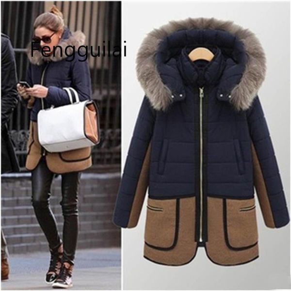patchwork faux fur parkas women warm winter coat fur hooded parka thicken overcoat jacket outwear winter women windbreaker, Black
patchwork faux fur parkas women warm winter coat fur hooded parka thicken overcoat jacket outwear winter women windbreaker, Black