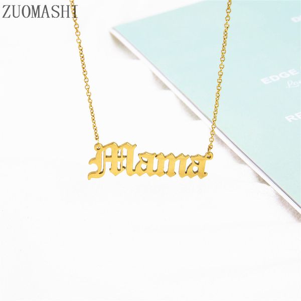 delicate letter mama necklace old english mama pendant necklaces mother's day gift love gift for moms baby girl princess jewelry, Silver
delicate letter mama necklace old english mama pendant necklaces mother's day gift love gift for moms baby girl princess jewelry, Silver