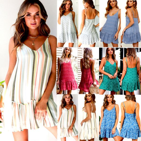 new style women dresses boho floral chiffon v neck summer party evening beach mini dress print ruffles sundress fashion 2019, Black;gray
new style women dresses boho floral chiffon v neck summer party evening beach mini dress print ruffles sundress fashion 2019, Black;gray