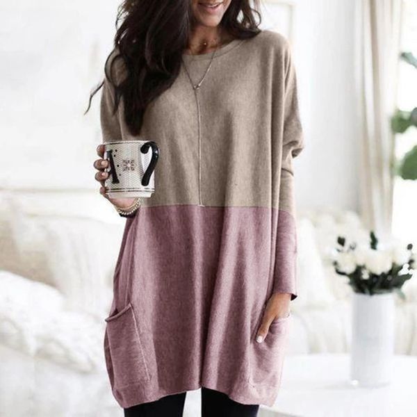 tunic blouse womens 5xl plus size autumn winter patchwork long sleeve loose pocket daily pullover blouse chemisier femme, White
tunic blouse womens 5xl plus size autumn winter patchwork long sleeve loose pocket daily pullover blouse chemisier femme, White