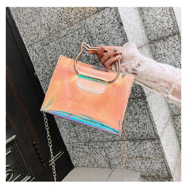 new transparent laser cat tote bag jelly chain shoulder messenger fairy small square bag
new transparent laser cat tote bag jelly chain shoulder messenger fairy small square bag