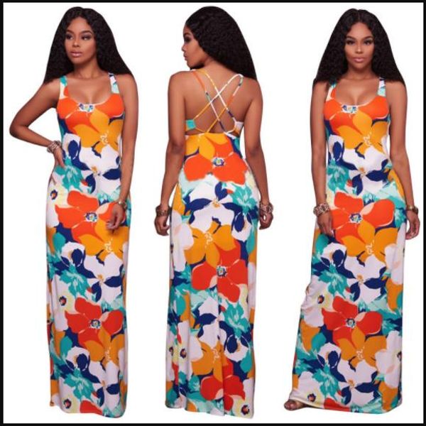 backless women designer dresses summer flora printed scoop neck maxi dresses female floor-length casual apparel, Black;gray
backless women designer dresses summer flora printed scoop neck maxi dresses female floor-length casual apparel, Black;gray