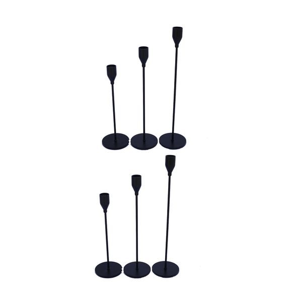 2xblack metal candlestick holder modern home table decoration for wedding 
2xblack metal candlestick holder modern home table decoration for wedding