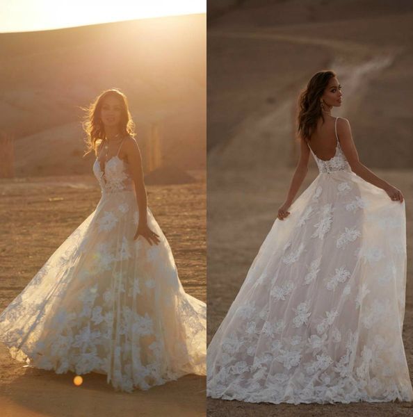 plus size wedding dresses spaghetti straps lace appliques beads bridal gowns custom made backless sweep train wedding dress, White
plus size wedding dresses spaghetti straps lace appliques beads bridal gowns custom made backless sweep train wedding dress, White