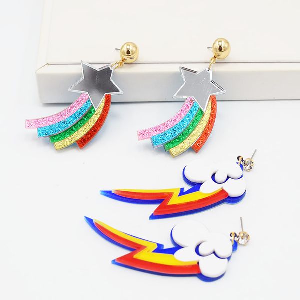 timlee e003 new lovely cloud earring sweet rainbow stars drop earring popular jewelry wholesale, Silver
timlee e003 new lovely cloud earring sweet rainbow stars drop earring popular jewelry wholesale, Silver
