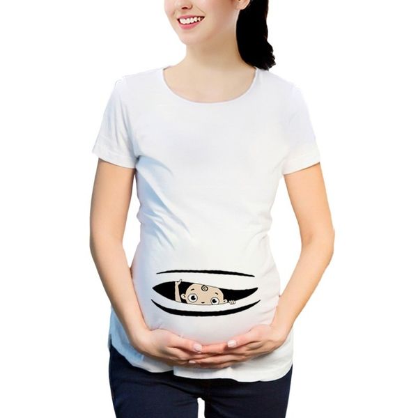 women maternity pregnant and blouses clothes short sleeve cute print nursing t-shirt pregnant cartoon graphic ropa, White
women maternity pregnant and blouses clothes short sleeve cute print nursing t-shirt pregnant cartoon graphic ropa, White