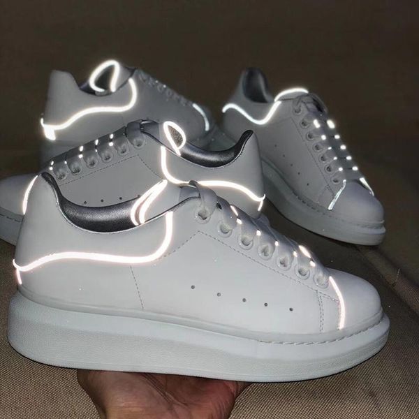 luxury women casual shoes new designer men reflective genuine leather sneakers lightweight lacing-up casual shoes thrick bottom shoes t01, Black
luxury women casual shoes new designer men reflective genuine leather sneakers lightweight lacing-up casual shoes thrick bottom shoes t01, Black
