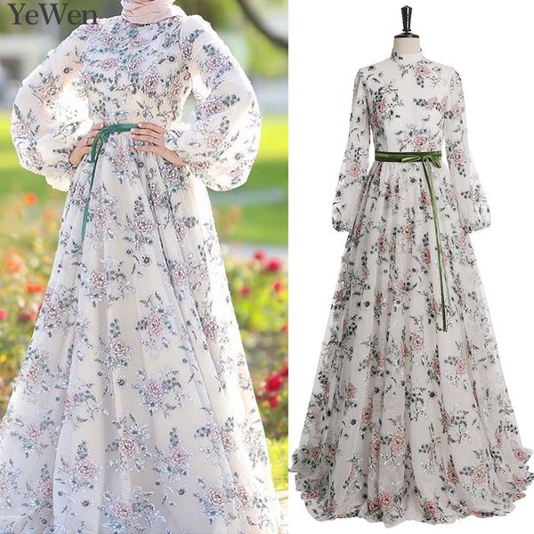 saudi arabia long sleeves a line evening dresses 2019 dubai kaftan muslim flower women elegant prom party gowns yewen 326, White;black
saudi arabia long sleeves a line evening dresses 2019 dubai kaftan muslim flower women elegant prom party gowns yewen 326, White;black