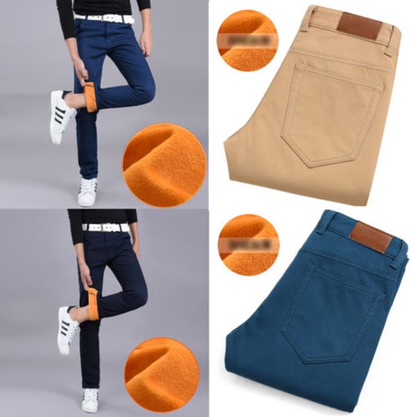 mens winter casual slim fit straight leg fleece lined pants thick warm trousers, Black
mens winter casual slim fit straight leg fleece lined pants thick warm trousers, Black