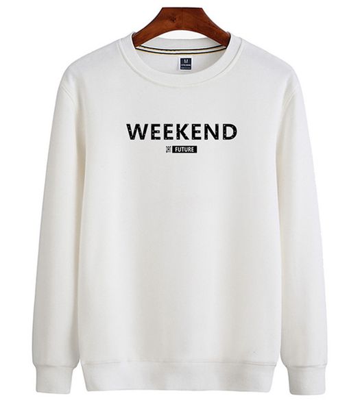 weekend printed men sweatshirts fleece long sleeve crew neck men hoodie casual solid color homme clothing, Black
weekend printed men sweatshirts fleece long sleeve crew neck men hoodie casual solid color homme clothing, Black