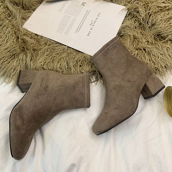 white mid-calf boots women's rubber shoes rain round toe booties woman 2019 low heel lace up winter footwear luxury designer, Black
white mid-calf boots women's rubber shoes rain round toe booties woman 2019 low heel lace up winter footwear luxury designer, Black