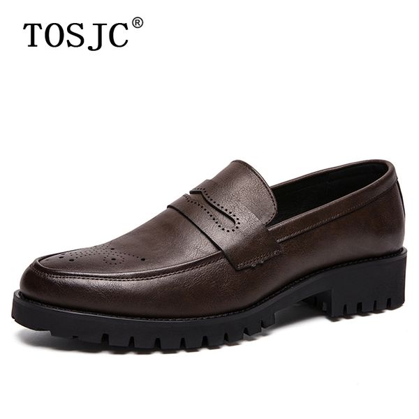 tosjc new arrived brogues shoes round toe bullock business dress men oxford shoes male slip on formal soft wedding loafers, Black
tosjc new arrived brogues shoes round toe bullock business dress men oxford shoes male slip on formal soft wedding loafers, Black