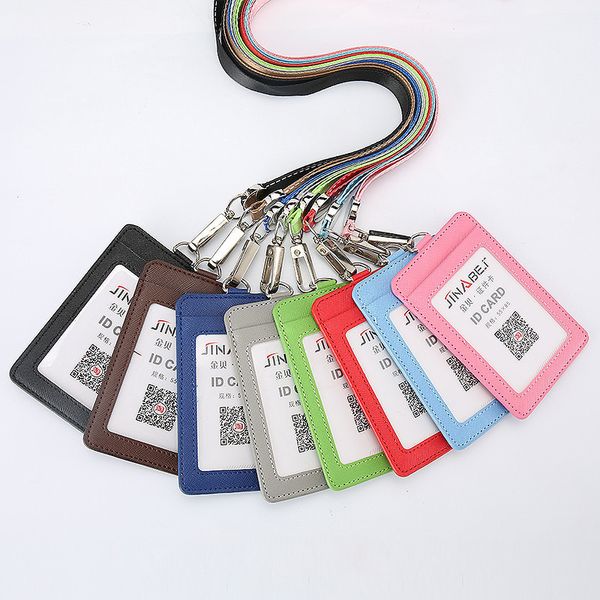 leather card holder with rope lanyard double card sleeve id badge case clear bank credit card badge holder office supplies, Brown;gray
leather card holder with rope lanyard double card sleeve id badge case clear bank credit card badge holder office supplies, Brown;gray