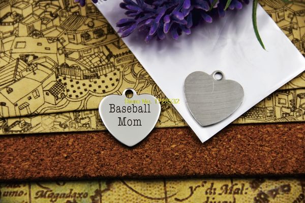 20pcs--stainless steel charms baseball/soccer/softball/basketball/hockey mom, charms for necklace/bracelet/keychain diy jewelry, Silver
20pcs--stainless steel charms baseball/soccer/softball/basketball/hockey mom, charms for necklace/bracelet/keychain diy jewelry, Silver