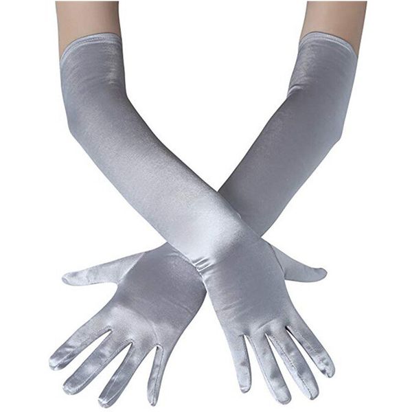 women multi function fashion long gloves satin opera evening party prom costume glove all occassions, Blue;gray
women multi function fashion long gloves satin opera evening party prom costume glove all occassions, Blue;gray