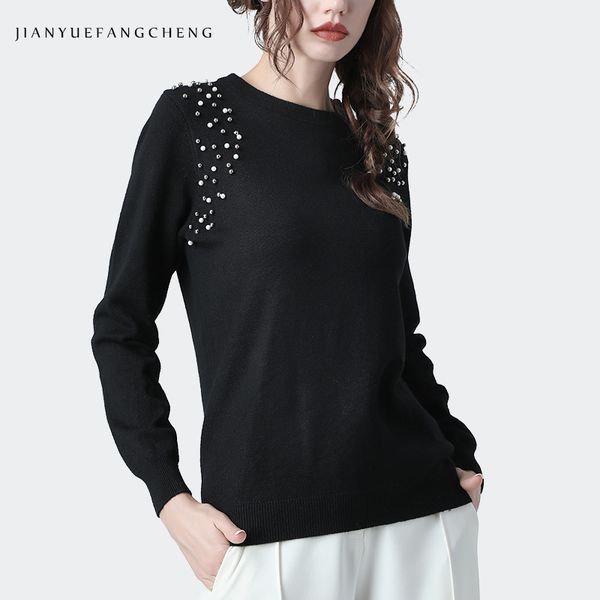 fashion pearls beaded thin women sweater knitted pullover o-neck long sleeve loose autumn winter bottoming casual clothing, White;black
fashion pearls beaded thin women sweater knitted pullover o-neck long sleeve loose autumn winter bottoming casual clothing, White;black