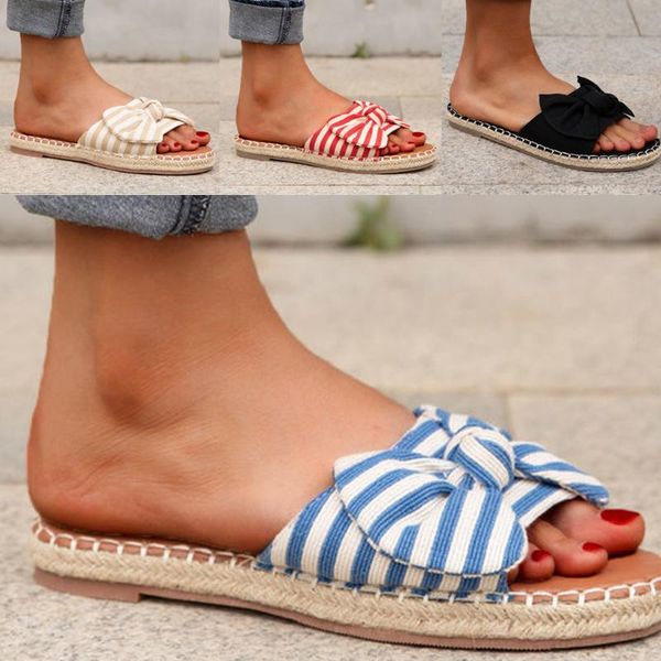 sagace striped women slippers beach 2020 summer new fashion bow woven straw women's slippers klapki damskie na lato, Black
sagace striped women slippers beach 2020 summer new fashion bow woven straw women's slippers klapki damskie na lato, Black