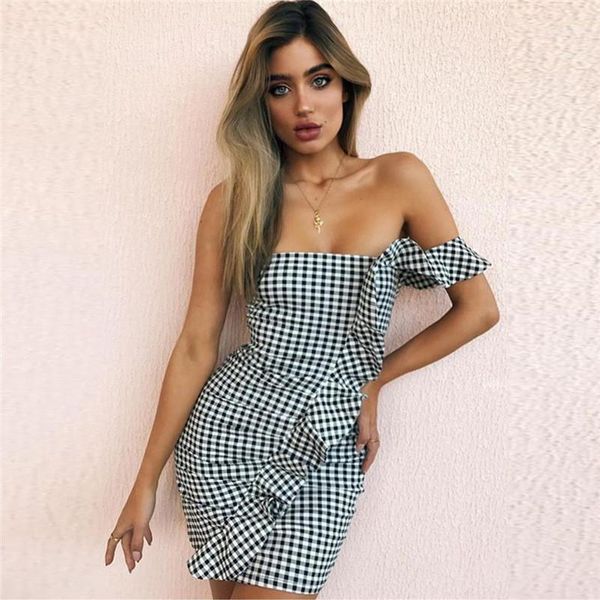 плечи plaid платье модельер slash шея лепесток платье sexy одно плечо тонкого bodycon платье sexy off, White;black
плечи plaid платье модельер slash шея лепесток платье sexy одно плечо тонкого bodycon платье sexy off, White;black