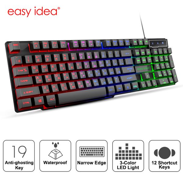 Игровая клавиатура геймер механическая имитация клавиатуры игровая RGB-клавиатур
Игровая клавиатура геймер механическая имитация клавиатуры игровая RGB-клавиатур