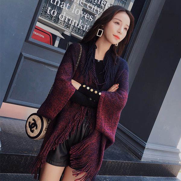 coat mujer woman autumn winter poncho fringed ponchos/capes knit cashmere shawl good texture bat pullover knit stole 56
coat mujer woman autumn winter poncho fringed ponchos/capes knit cashmere shawl good texture bat pullover knit stole 56