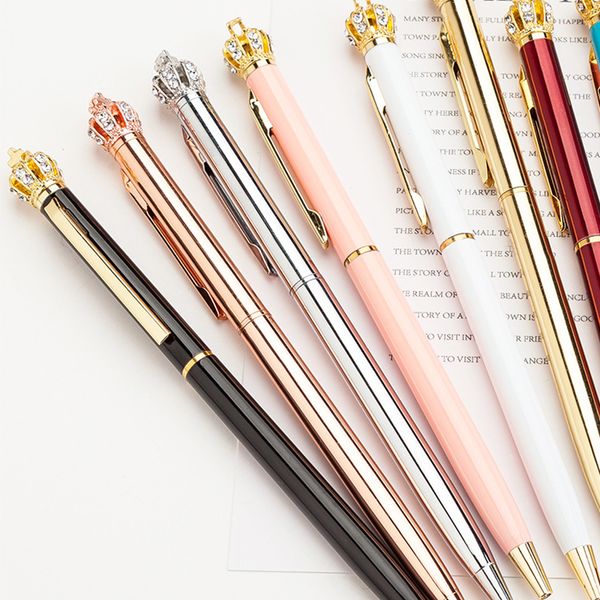 creative 1.0 mm cute kawaii diamond pen golden crown ballpoint pens writing school office supplies ballpoint pens for writing, Blue;orange
creative 1.0 mm cute kawaii diamond pen golden crown ballpoint pens writing school office supplies ballpoint pens for writing, Blue;orange