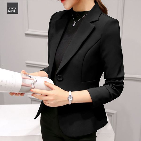 jackets spring autumn slim fit women formal office work suit open front notched coats solid black coat fashion ladies, Black;brown
jackets spring autumn slim fit women formal office work suit open front notched coats solid black coat fashion ladies, Black;brown