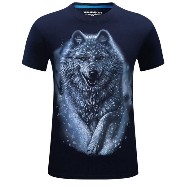 2019 summer men's animal t-shirt men's new summer printed casual short large size round neck t-shirt funny tees z0409, White;black
2019 summer men's animal t-shirt men's new summer printed casual short large size round neck t-shirt funny tees z0409, White;black