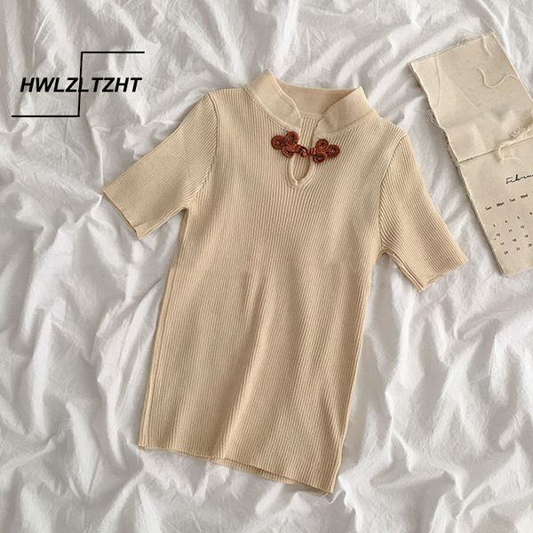 hwlzltzht summer knitted women short sleeve t shirt retro turtleneck pullovers t-shirt tee shirt femme tshirt knitwear, White
hwlzltzht summer knitted women short sleeve t shirt retro turtleneck pullovers t-shirt tee shirt femme tshirt knitwear, White