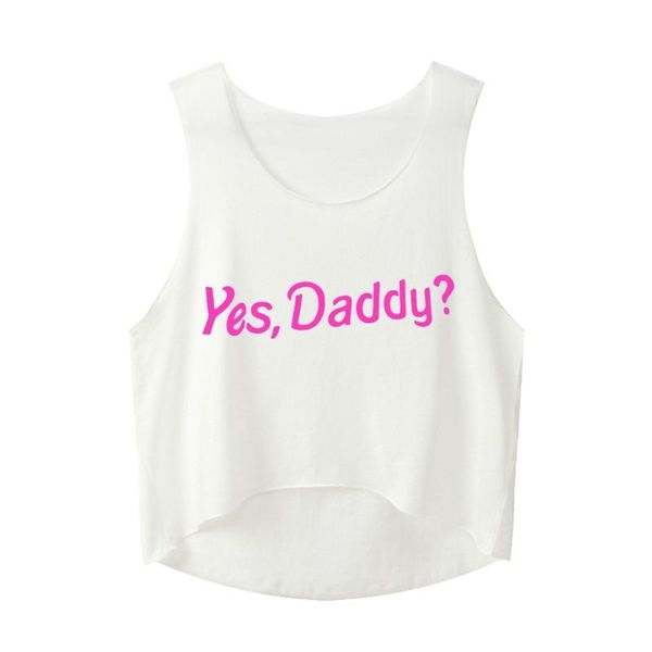 women letter yes daddy printing vest o neck short blouse sleeveless active white shirt tank camis summer
women letter yes daddy printing vest o neck short blouse sleeveless active white shirt tank camis summer