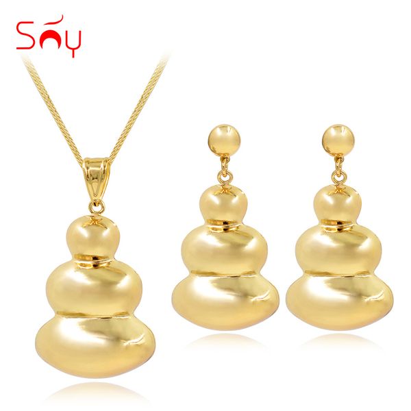 sunny jewelry fashion jewelry 2019 big earrings pendant necklace set for women cucurbit for party wedding daily wear, Silver
sunny jewelry fashion jewelry 2019 big earrings pendant necklace set for women cucurbit for party wedding daily wear, Silver