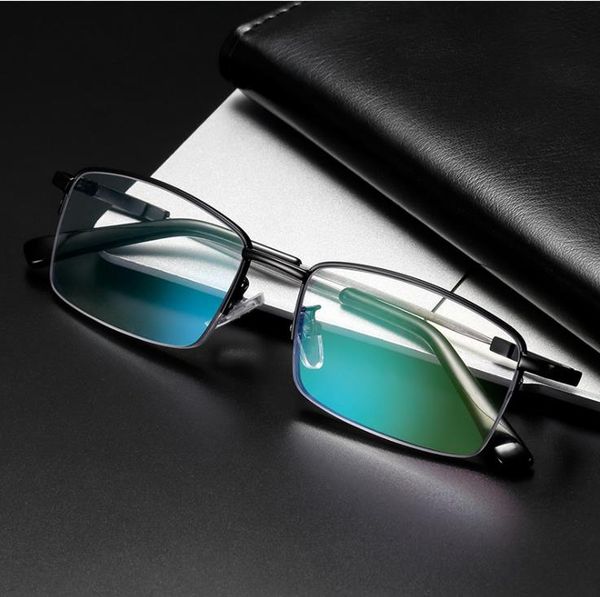 new men's and women's progressive multi-focus presbyopic glasses metal half-frame anti-blue reading glasses far and near dual-use, White;black
new men's and women's progressive multi-focus presbyopic glasses metal half-frame anti-blue reading glasses far and near dual-use, White;black