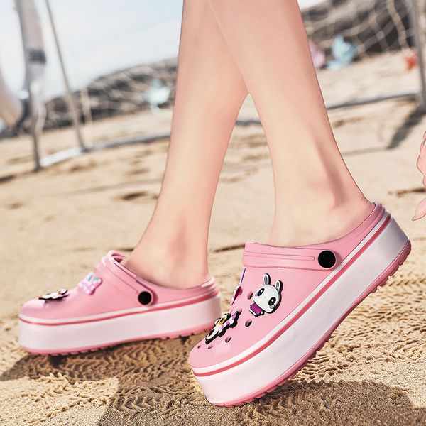 2020 summer fashion platform sandals thick bottom garden slippers woman candy color mule shoes big size, Black
2020 summer fashion platform sandals thick bottom garden slippers woman candy color mule shoes big size, Black