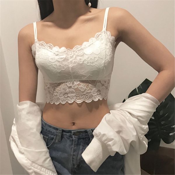 lace bra vest chest padded women black tank fitness underwear ladies lace bralette crop intimates padded bras, Black;white
lace bra vest chest padded women black tank fitness underwear ladies lace bralette crop intimates padded bras, Black;white