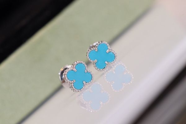 women jewelry stud earrigns 18k gold plated 5a turquoise women clover earrings women gift ing, Silver
women jewelry stud earrigns 18k gold plated 5a turquoise women clover earrings women gift ing, Silver