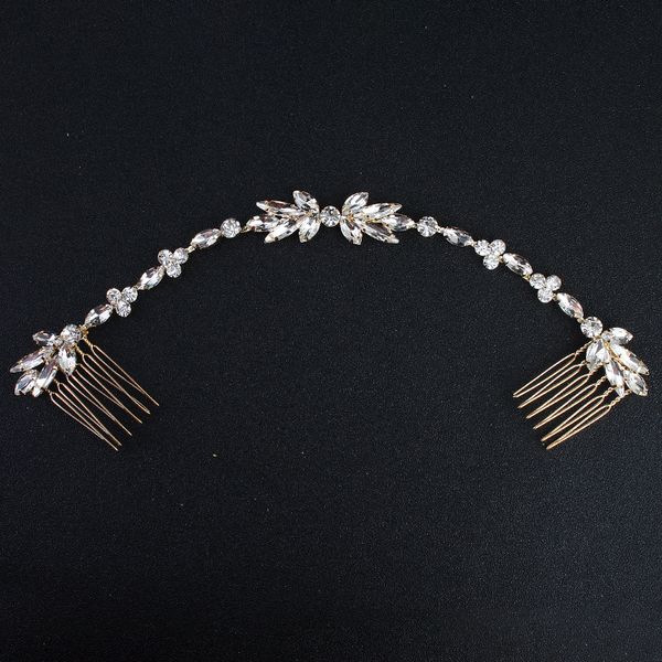simple gold and silver bride hair accessories crystal hair comb bride on the wedding dress accessories
simple gold and silver bride hair accessories crystal hair comb bride on the wedding dress accessories