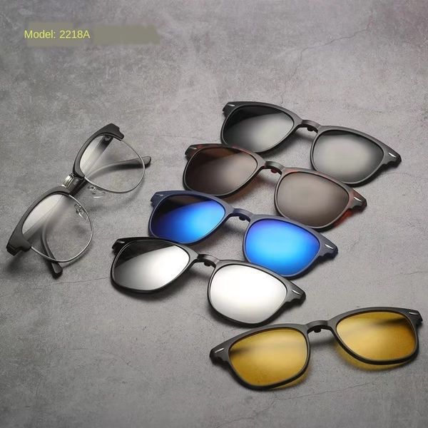 aankv 5-in -1 dual-purpose magnetic sucker tao jing men women polarized drive sun semi rimless magnetic sucker clip 2218 sun sunglasses driv, Silver
aankv 5-in -1 dual-purpose magnetic sucker tao jing men women polarized drive sun semi rimless magnetic sucker clip 2218 sun sunglasses driv, Silver