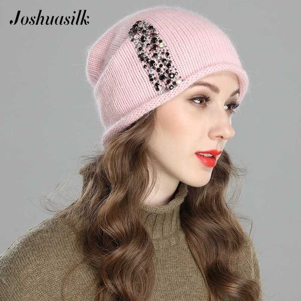 joshuasilk new style autumn winter women hat knitted angora wool one layer colored stone jewelry for girl hat, Blue;gray
joshuasilk new style autumn winter women hat knitted angora wool one layer colored stone jewelry for girl hat, Blue;gray